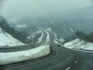 Photo: Turnpike in snow